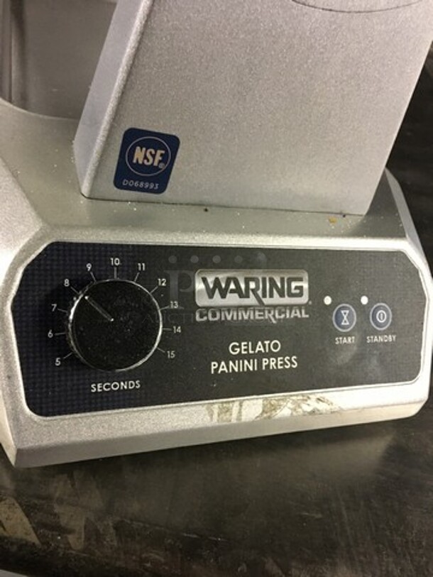 NICE! LATE MODEL Waring Commercial Countertop Gelato Panini Press Machine! Model WICSP180! 120V! Working When Removed! - Image 6 of 8
