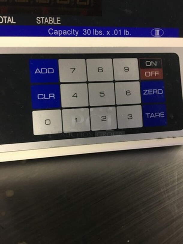Globe Commercial Countertop Price Computing Scale! With Digital Controls! Model GS30 Serial 100162890! 110/120V! - Image 6 of 9