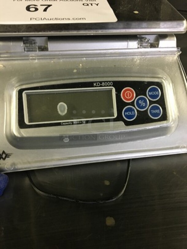 My Weigh Countertop Scale! 8KG Capacity! All Stainless Steel! Model KD8000! - Image 5 of 8