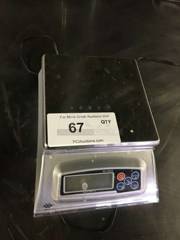 My Weigh Countertop Scale! 8KG Capacity! All Stainless Steel! Model KD8000! - Image 6 of 8