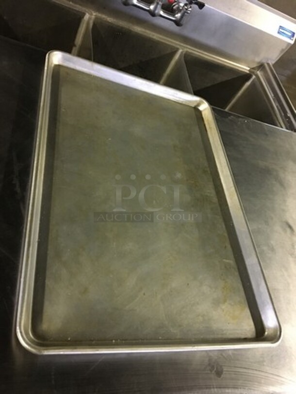 WOW! All Stainless Steel Full Size Baking Sheet Pans! 5 X Your Bid!