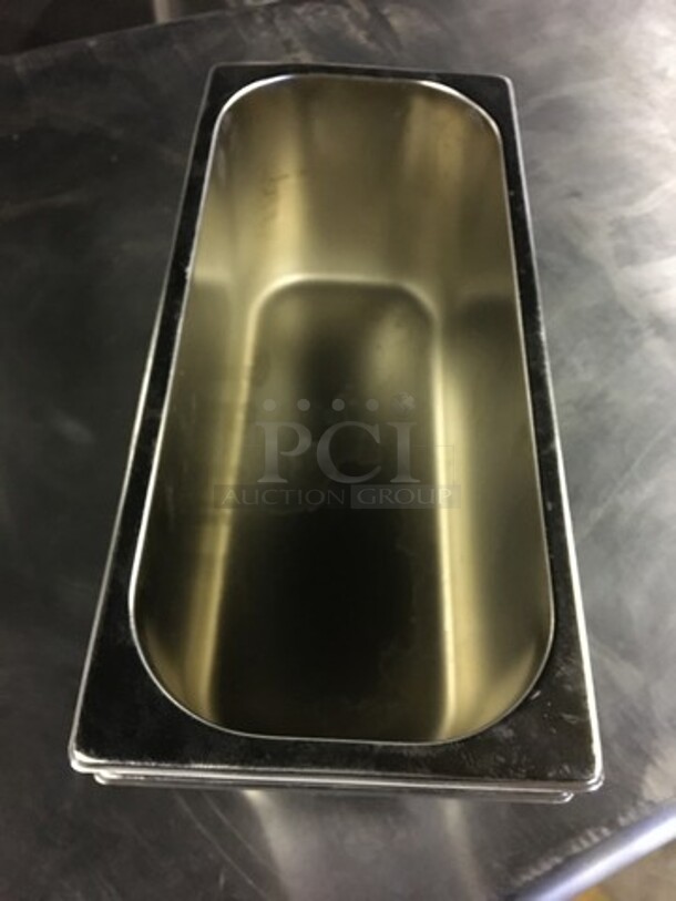 All Stainless Steel 1/3 Drop In Pan! 2 X Your Bid!  - Image 3 of 4