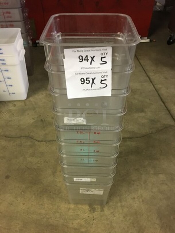Cambro Poly Measuring Container! 5 X Your Bid! - Image 1 of 6