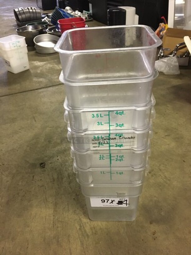 Cambro Poly Measuring Container! 7 X Your Bid! - Image 6 of 6
