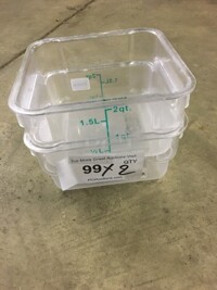 Winco Poly Measuring Container! 2 X Your Bid!