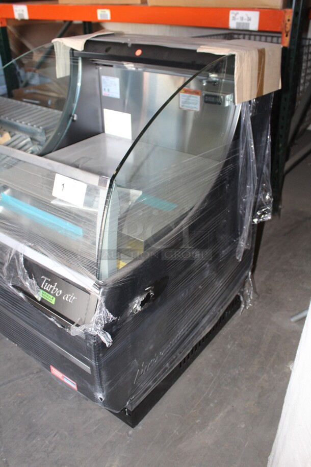 BRAND NEW AND AWESOME! Turbo Air Model TOM-30SB-N Commercial Stainless Steel Open Air Grab And Go Refrigerated Display Case/Cooler. 28x33.25x42. 115V/60Hz.  - Image 3 of 6