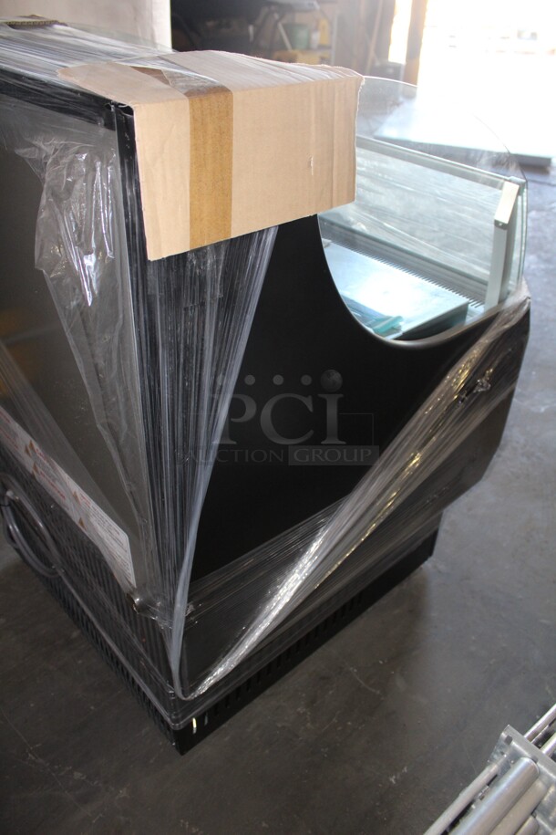 BRAND NEW AND AWESOME! Turbo Air Model TOM-30SB-N Commercial Stainless Steel Open Air Grab And Go Refrigerated Display Case/Cooler. 28x33.25x42. 115V/60Hz.  - Image 5 of 6