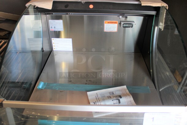 BRAND NEW AND AWESOME! Turbo Air Model TOM-30SB-N Commercial Stainless Steel Open Air Grab And Go Refrigerated Display Case/Cooler. 28x33.25x42. 115V/60Hz.  - Image 6 of 6