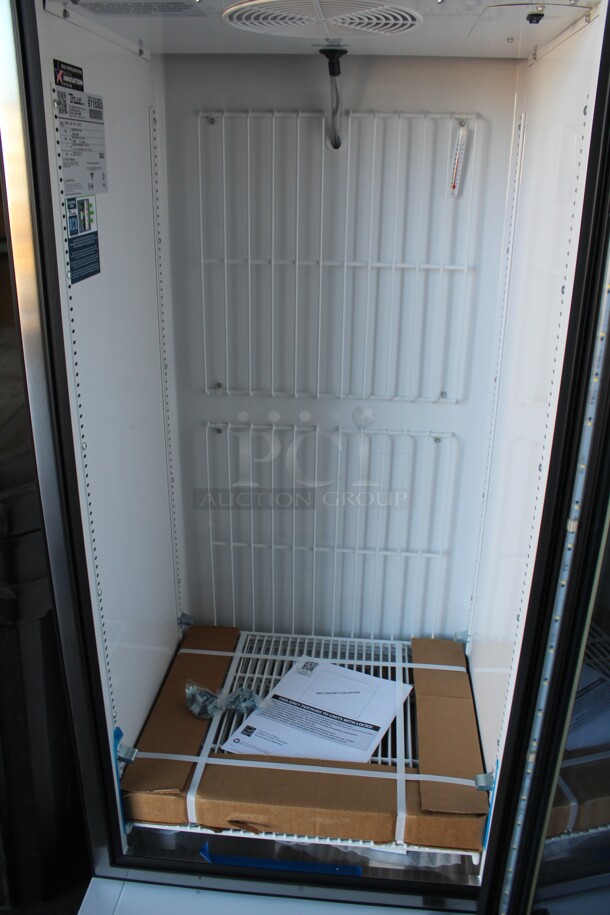 BRAND NEW! True Model GDM-12F-HC-TSL01 Commercial Glass Door Merchandising Freezer On Commercial Casters. 24.5x25x65. 115V/60Hz.  - Image 3 of 6