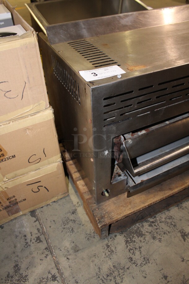 USED AND FANTASTIC! Imperial Commercial Stainless Steel Natural Gas Salamander/Broiler. 36x20.25x22 - Image 7 of 7