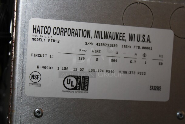 BRAND NEW! Hatco Model FTB-2 Commercial Stainless Steel Drop In Frost Top. 28.75x39x17. 120V/60Hz.  - Image 2 of 8