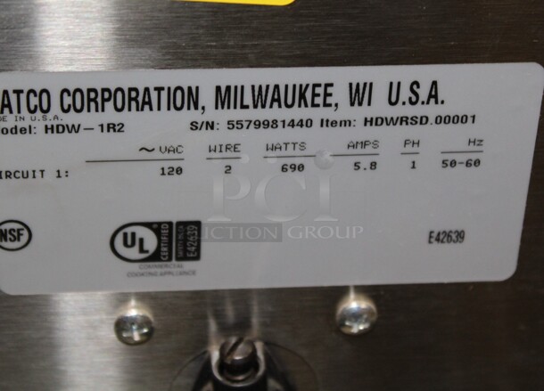 BRAND NEW! Hatco Model HDW-1R2 Commercial Stainless Steel 2 Drawer Countertop Warmer. 29.5x16.5x15. 120V/50-60Hz.  - Image 4 of 5