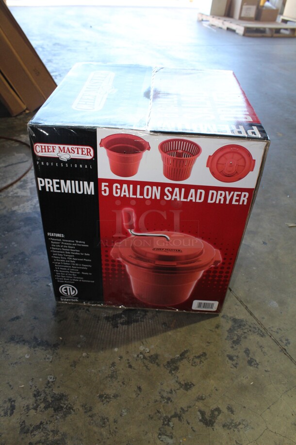 NEW IN BOX! Chef Master Commercial 5 Gallon Salad Dryer/Mixer. 17x17.5x20 - Image 2 of 2