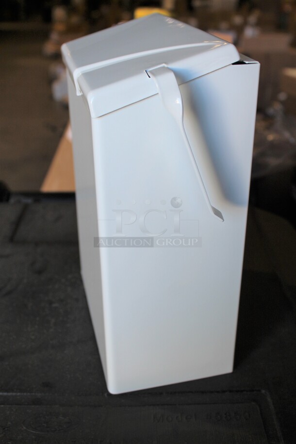 NEW IN BOX! 3 Commercial Metal Wall Mount Trash Receptacles. 8.5x4.25x11. 3X Your Bid! - Image 2 of 4