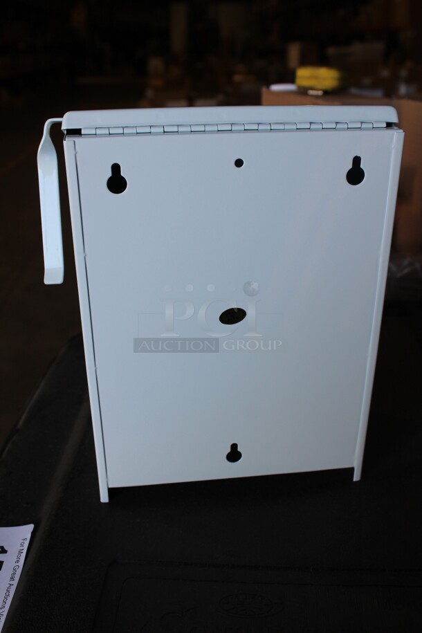 NEW IN BOX! 3 Commercial Metal Wall Mount Trash Receptacles. 8.5x4.25x11. 3X Your Bid! - Image 4 of 4