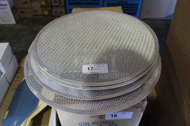 NEW! 6 Commercial Aluminum Pizza Screens. 24x24. 6X Your Bid! - Image 1 of 2
