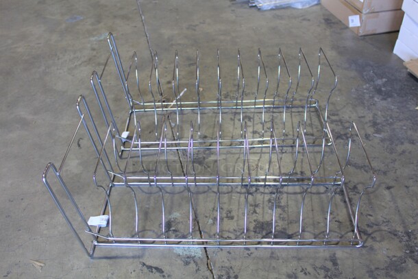 NEW IN BOX! 2 Commercial Stainless Steel Pizza/Pan Racks. 27.5x12x12. 2X Your Bid! 