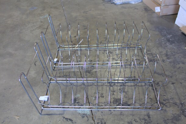 NEW IN BOX! 2 Commercial Stainless Steel Pizza/Pan Racks. 27.5x12x12. 2X Your Bid!  - Image 1 of 3
