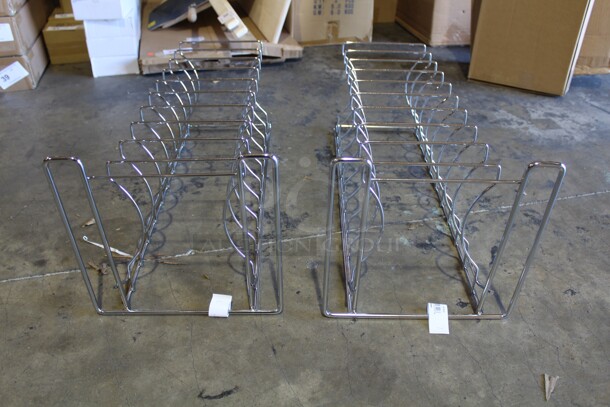 NEW IN BOX! 2 Commercial Stainless Steel Pizza/Pan Racks. 27.5x12x12. 2X Your Bid!  - Image 2 of 3