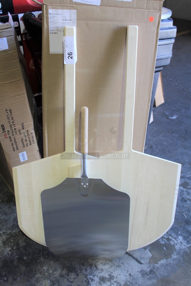 NEW! 3 American Metalcraft Pizza Peels/Paddles. 2 Are 42x20 and 1 is 30x16. 3X Your Bid! 