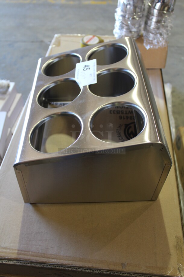 NEW! Commercial Stainless Steel Silverware Caddy. 14.75x11.75x8 - Image 2 of 3