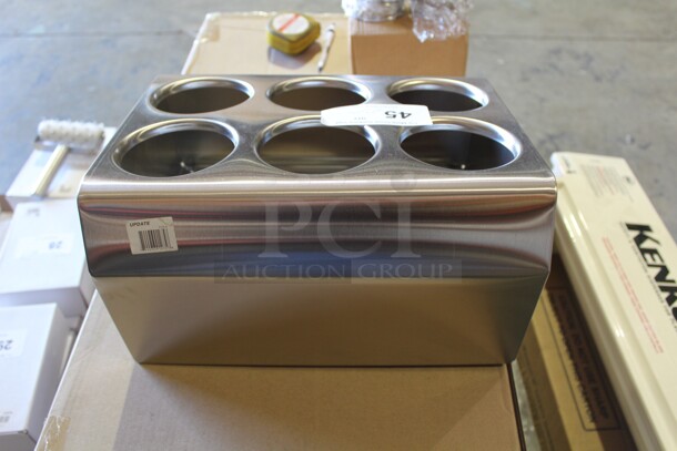 NEW! Commercial Stainless Steel Silverware Caddy. 14.75x11.75x8 - Image 3 of 3