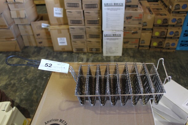 NEW! 4 Commercial Taco Shell Fryer Baskets. 22.5x6.5x7. 4X Your Bid!  - Image 1 of 2