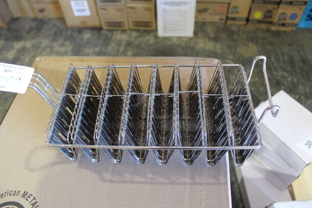NEW! 4 Commercial Taco Shell Fryer Baskets. 22.5x6.5x7. 4X Your Bid!  - Image 2 of 2