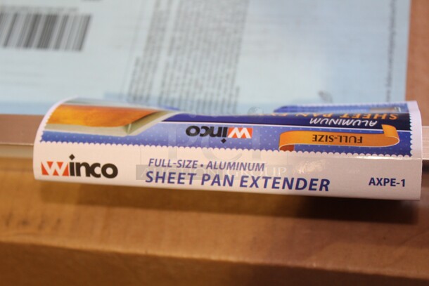 NEW! 4 Winco AXPE-1 Commercial Aluminum Full Size Sheet Pan Extenders. 17.25x25.5x2. 4X Your Bid!  - Image 2 of 3