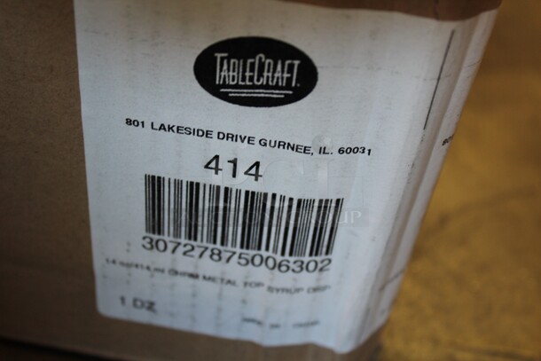 NEW IN BOX! 12 Tablecraft Commercial Syrup Dispensers. 4.25x3.5x6. - Image 2 of 3