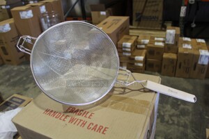 NEW! 5 Browne Commercial Strainers. 10x23x5.5. 5X Your Bid!