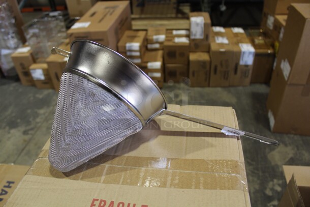 NEW! 2 Browne Commercial Bouillon Strainers. 8x18x9. 2X Your Bid! 