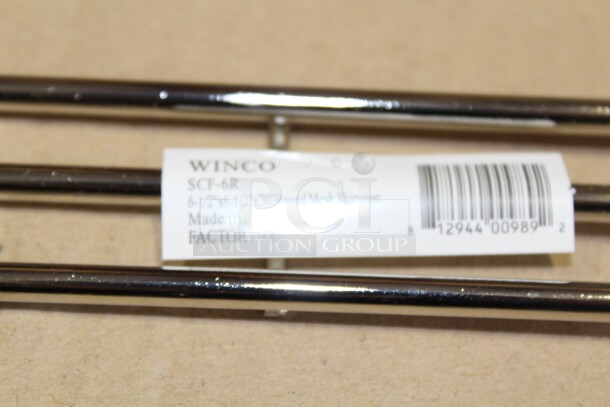 NEW! 10 Winco SCF-6R Commercial Stainless Steel Mesh Strainers. 6.5x19x.5. 10X Your Bid! - Image 3 of 4