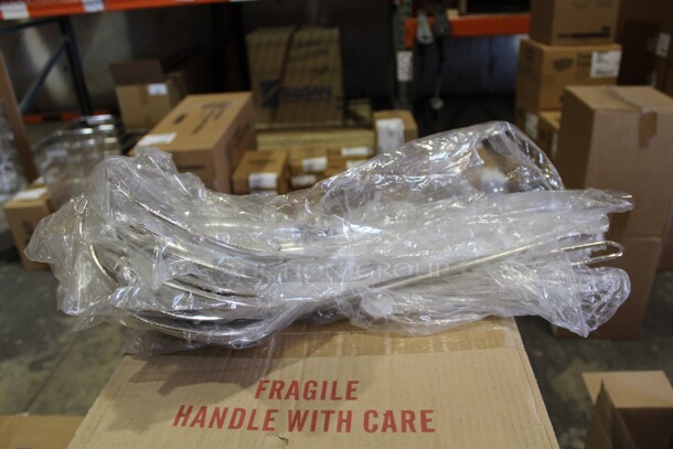 NEW! 10 Winco SCF-6R Commercial Stainless Steel Mesh Strainers. 6.5x19x.5. 10X Your Bid! - Image 4 of 4