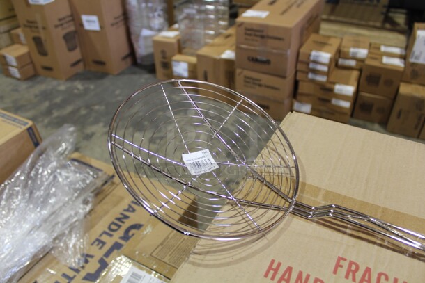 NEW! 5 Commercial Stainless Steel Skimmers. 9x27x9. 5X Your Bid!  - Image 2 of 3