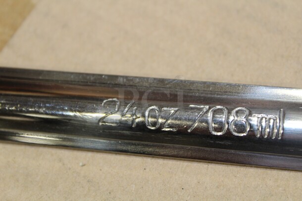NEW! 4 Commercial Stainless Steel 24 Ounce Ladles. 6x6x20. 4X Your Bid!  - Image 2 of 3
