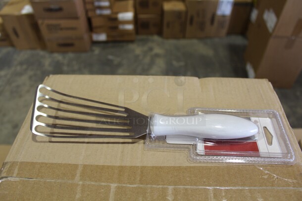 NEW! 6 Browne Slotted Fish Turners. 3x11x1. 6X Your Bid!  - Image 1 of 3