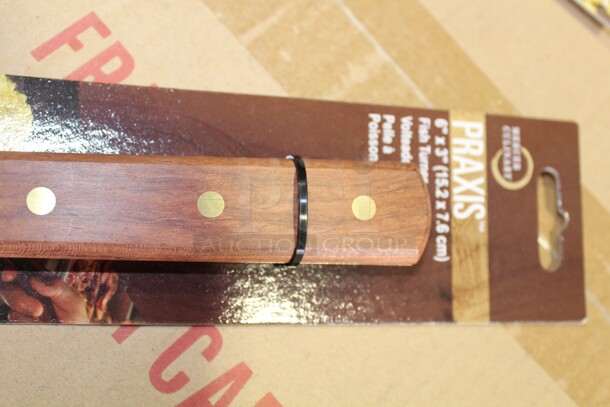 NEW! 2 Mercer Culinary Wooden Handle Slotted Fish Turners. 6x3x1, 2X Your Bid!  - Image 2 of 2