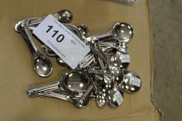 ALL ONE MONEY! New Commercial Stainless Steel Measuring Spoon Sets.  - Image 1 of 2