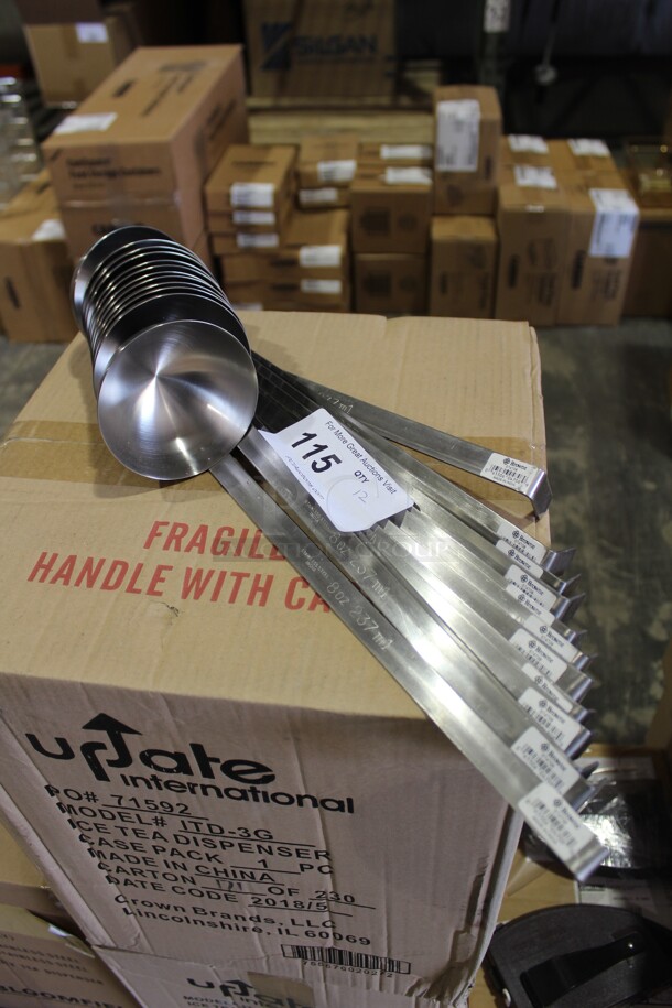 NEW! 12 Browne Commercial Stainless Steel 8 Ounce Ladles. 12X Your Bid!  - Image 1 of 2