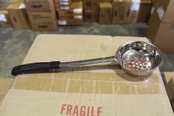 NEW IN BOX! 15 Browne Commercial Stainless Steel 8 Ounce Perforated Portion Controllers/Spoodles. 15X Your Bid! 