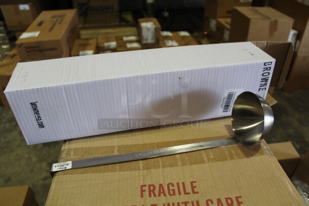 NEW IN BOX! 12 Browne Commercial Stainless Steel 6 Ounce Ladles. 12x Your Bid! 