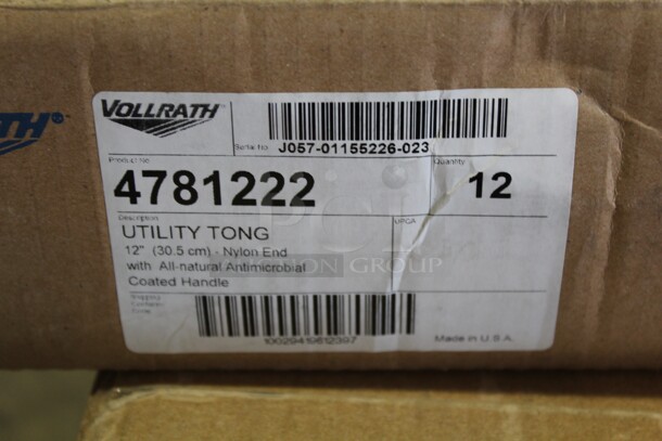 NEW IN BOX! 12 Vollrath Commercial   12 Inch Utility Tongs. 12X Your Bid!  - Image 3 of 3