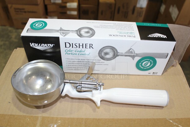 NEW IN BOX! 6 Vollrath Commercial Size 6 Portion Scoops. 6X Your Bid! 