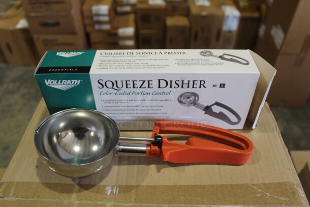 NEW IN BOX! 6 Vollrath Commercial Size 4 Portion Scoops. 6X Your Bid! 