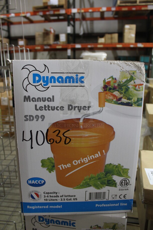NEW IN BOX! Dynamic Manual Salad Dryer/Mixer. 13x13.5x18