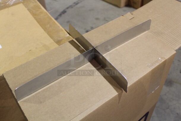 NEW! 18 Commercial Stainless Steel Insert/Pan Dividers. 11.5x19.5x2. 18X Your Bid! 