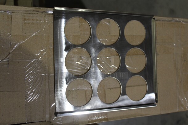 NEW! 3 Boxes (150 Each) Custom Stainless Steel Tops For Corn Cooking Basket. 8.75x9.75x.25 3X Your Bid!  - Image 2 of 2