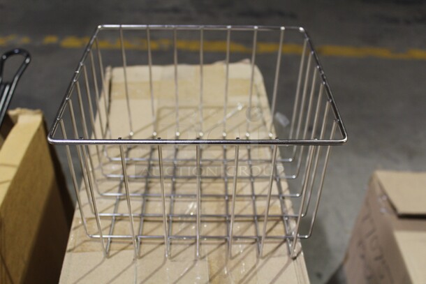 NEW! Commercial Stainless Steel Baskets. 8.75x9.75x6.5. 12X Your Bid!  - Image 1 of 2
