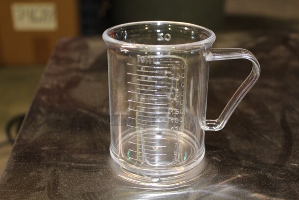 ALL ONE MONEY! 35 Clear Plastic 8 Ounce Measuring Cups. 4.25x3x4 - Image 1 of 3